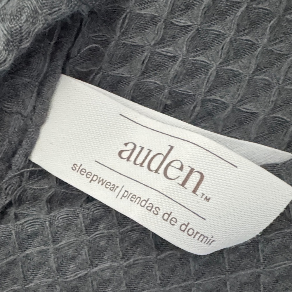 Auden Gray Waffle Robe - Picture 2 of 4